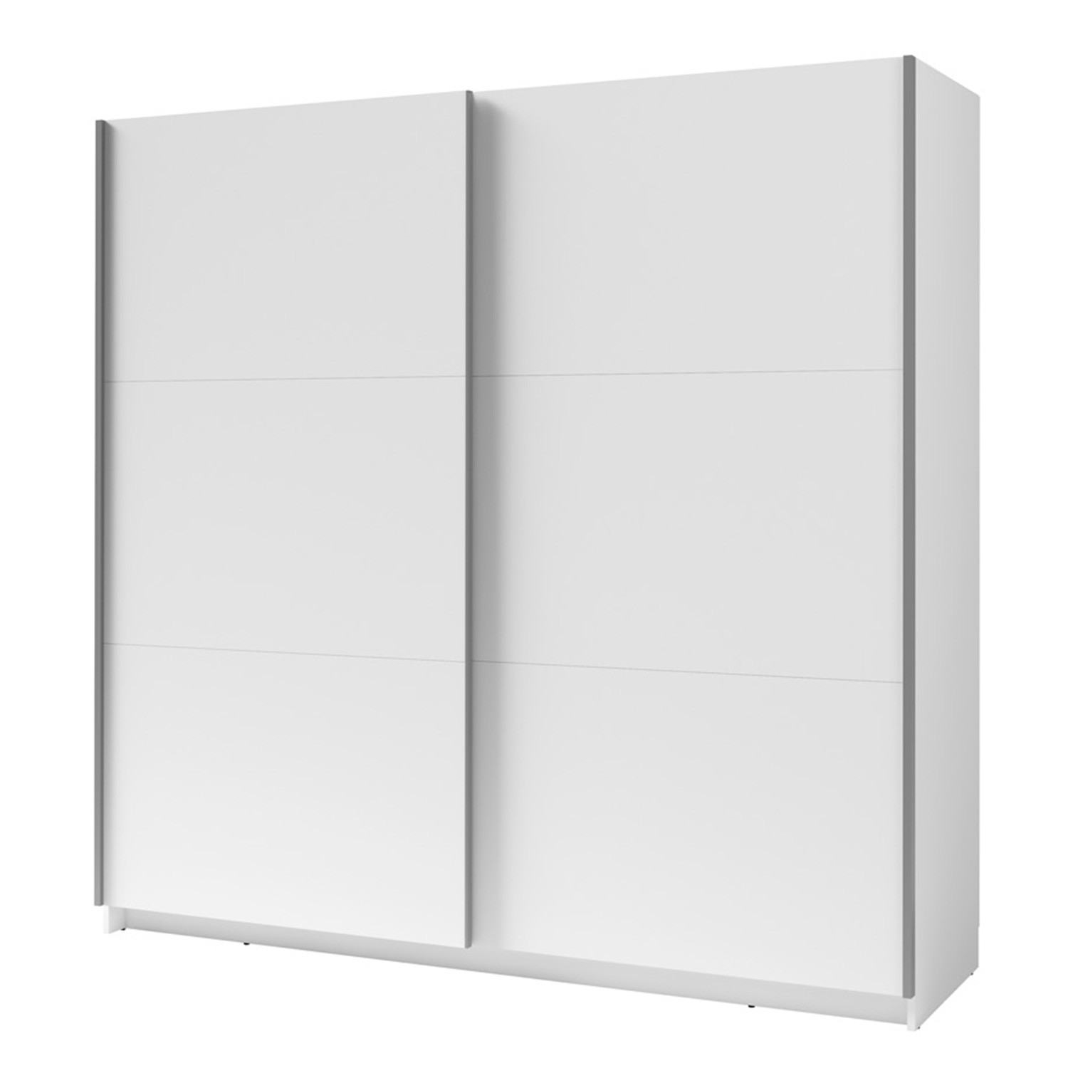 Kledingkast, garderobe 200 cm met 2 schuifdeuren - wit - Collectie ARSALA