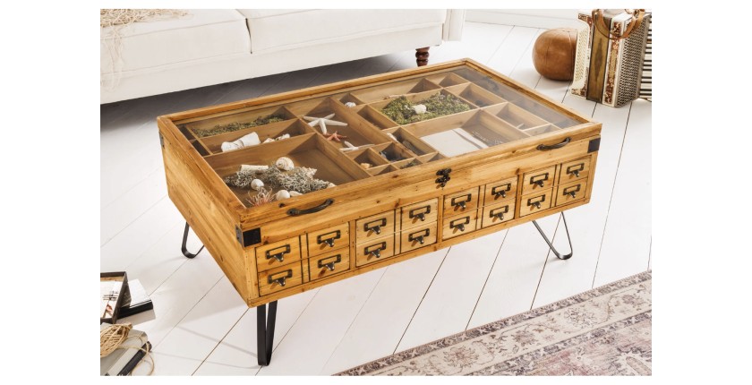 Table basse CURIONA 100cm mise en situation