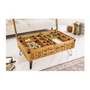 Table basse CURIONA 100cm ouverte