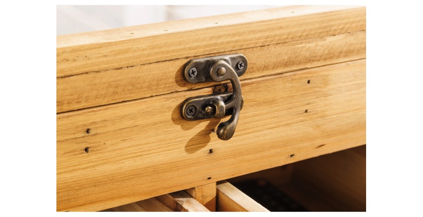 Zoom sur les détails de la table basse CURIONA 100cm