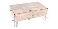 Table basse CURIONA 100cm dimensions