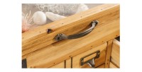 Zoom sur les poignées de la table basse CURIONA 100cm