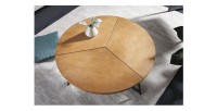 Table basse ZENTOR 80cm vue de haut