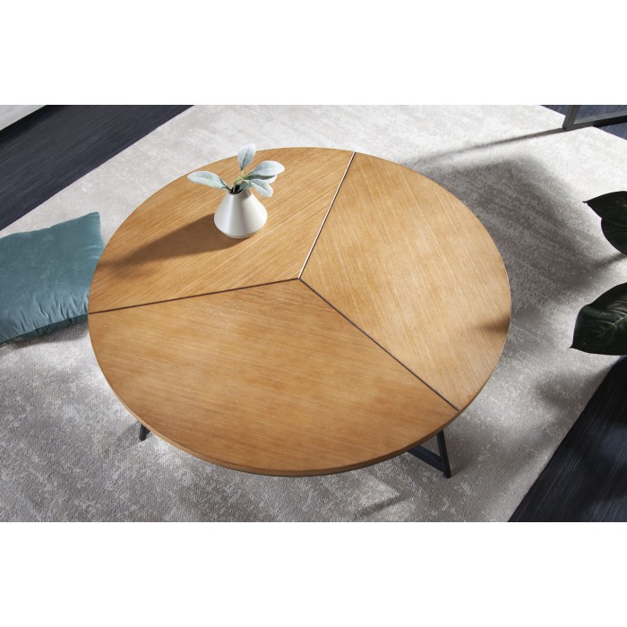 Table basse ZENTOR 80cm vue de haut