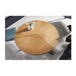 Table basse ZENTOR 80cm vue de haut