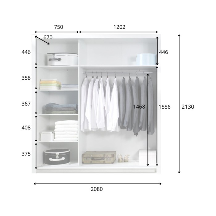 Armoire PANAREA dimensions