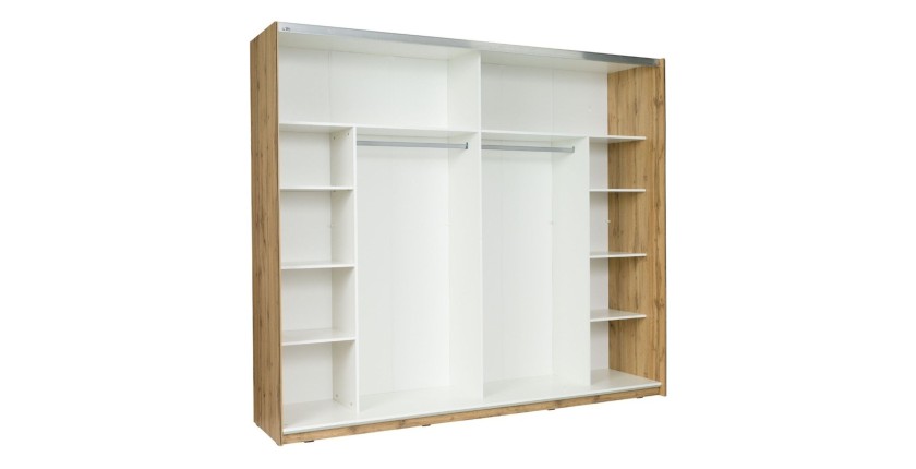 Armoire 200cm WOOD ouverte