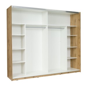 Armoire 250cm WOOD ouverte