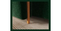 Canapé d’angle convertible ARVESSA vert émeraude chenille – Angle gauche 