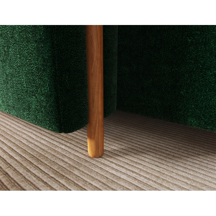 Canapé d’angle convertible ARVESSA vert émeraude chenille – Angle gauche 