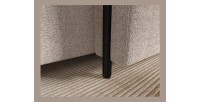 Canapé d’angle convertible ARVESSA beige chenille – Angle droit 