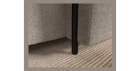 Canapé d’angle convertible ARVESSA marron clair chenille – Angle droit 