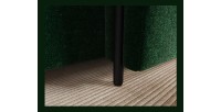 Canapé d’angle convertible ARVESSA vert émeraude chenille – Angle droit 