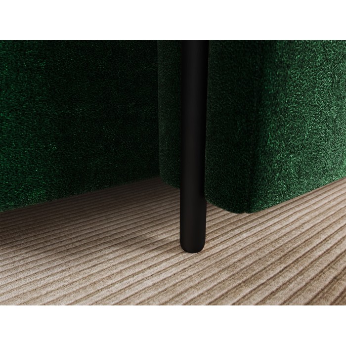 Canapé d’angle convertible ARVESSA vert émeraude chenille – Angle droit 