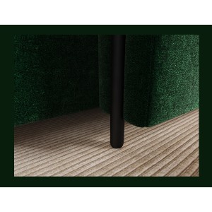 Canapé d’angle convertible ARVESSA vert émeraude chenille – Angle droit 