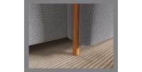 Canapé d’angle convertible ARVESSA gris foncé nid d’abeille – Angle droit 
