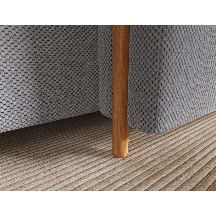 Canapé d’angle convertible ARVESSA gris foncé nid d’abeille – Angle droit 