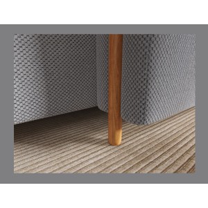 Canapé d’angle convertible ARVESSA gris foncé nid d’abeille – Angle droit 