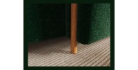 Canapé d’angle convertible ARVESSA vert émeraude bouclette – Angle droit 