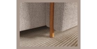 Canapé d’angle convertible ARVESSA sable chenille – Angle droit 