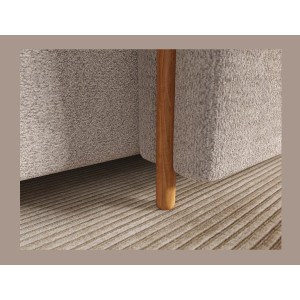 Canapé d’angle convertible ARVESSA sable chenille – Angle droit 