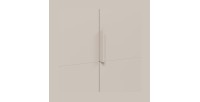 Armoire CALMIA cachemire 90 cm avec penderie et étagères