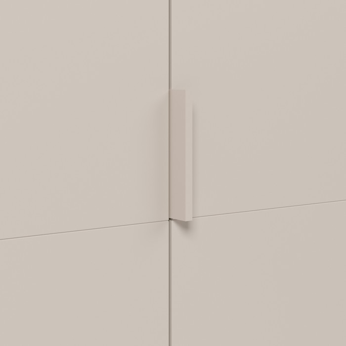 Armoire CALMIA cachemire 90 cm avec penderie et étagères