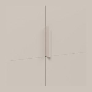 Armoire CALMIA cachemire 90 cm avec penderie et étagères