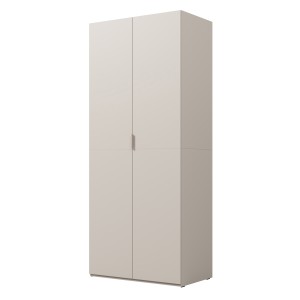 Armoire CALMIA cachemire 90 cm avec penderie et étagères