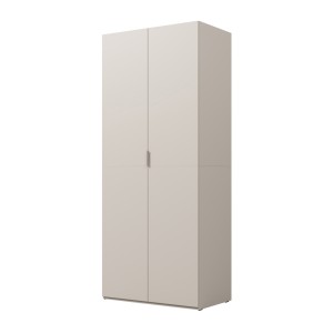 Armoire CALMIA cachemire 90 cm avec penderie et étagères