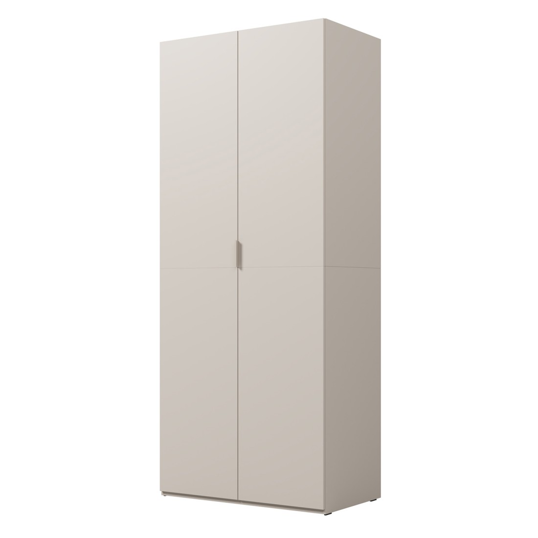 Armoire CALMIA cachemire 90 cm avec penderie et étagères