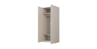 Armoire CALMIA cachemire 90 cm avec penderie et étagères