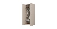 Armoire CALMIA cachemire 90 cm avec penderie et étagères