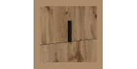 Armoire CALMIA chêne naturel 90 cm avec penderie et étagères