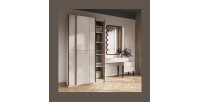 Armoire VERTIS 2 portes coulissantes cachemire avec fermeture silencieuse 120 cm