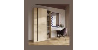 Armoire VERTIS 2 portes coulissantes cachemire avec fermeture silencieuse 120 cm