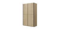 Armoire VERTIS 2 portes coulissantes cachemire avec fermeture silencieuse 120 cm