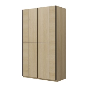 Armoire VERTIS 2 portes coulissantes cachemire avec fermeture silencieuse 120 cm