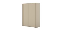 Armoire MONVIA 2 portes coulissantes cachemire avec fermeture silencieuse 150 cm