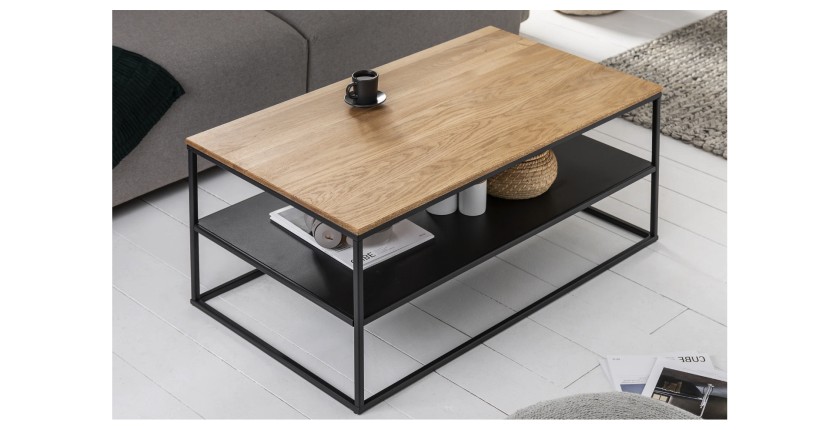 Table basse CALDERO 95cm vue de haut