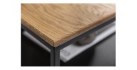 Zoom sur le coin de la table basse CALDERO 95cm