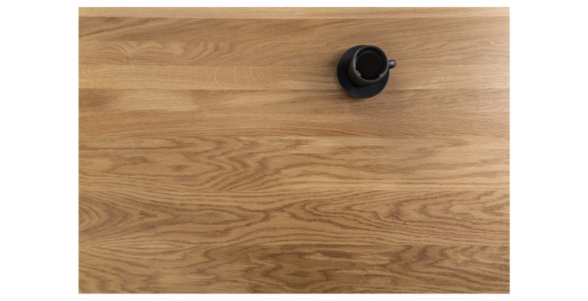Zoom sur le plateau de la table basse CALDERO 95cm