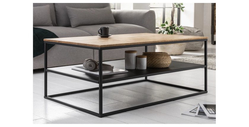 Table basse CALDERO 95cm vue de côté