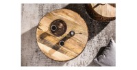 Zoom sur le plateau des tables basses gigognes GALEA avec motifs mosaïc