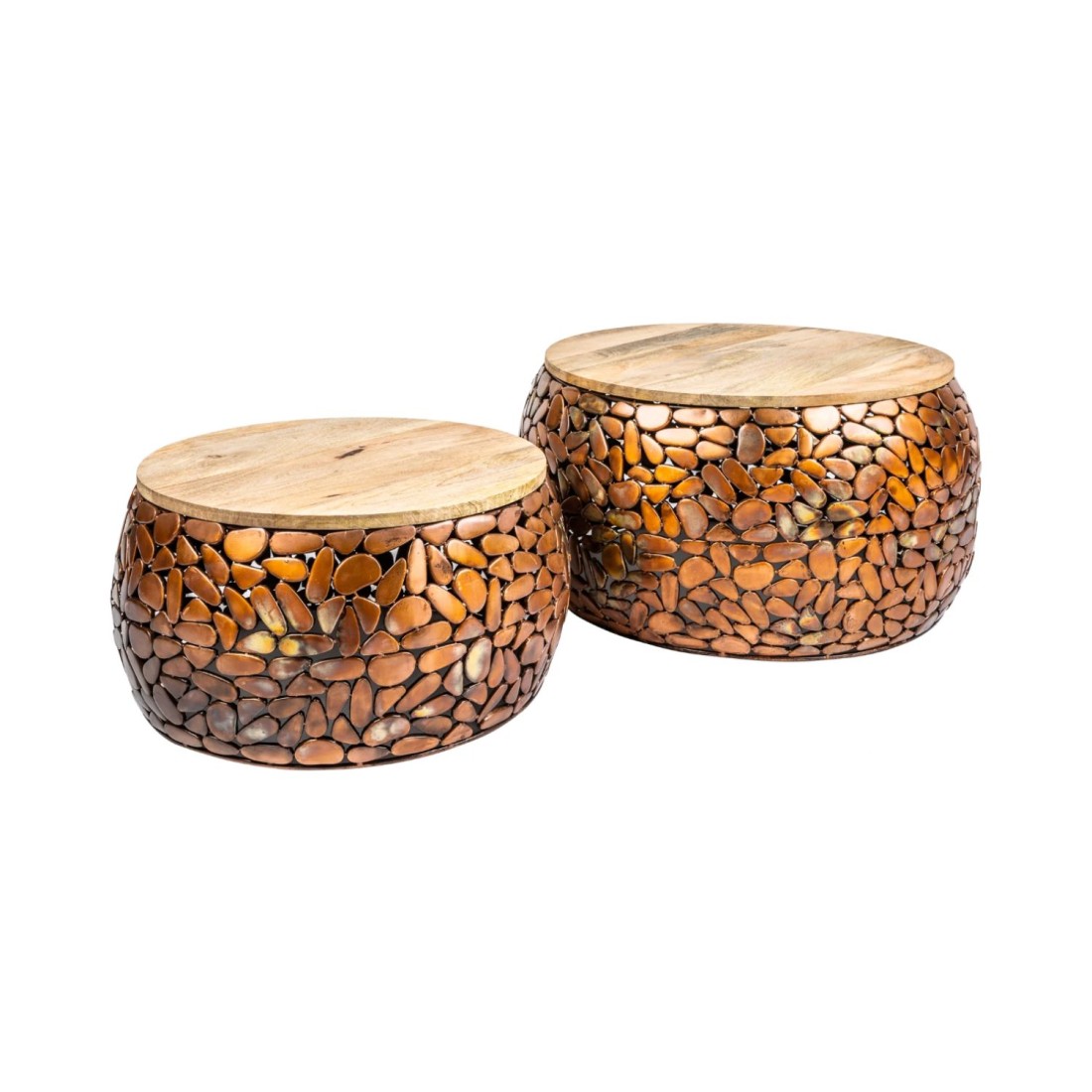 Tables basses GALEA avec motifs mosaïc