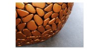 Zoom sur le bas de la table basse GALEA orange