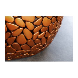 Zoom sur le bas de la table basse GALEA orange