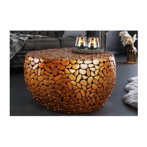 Table basse GALEA orange vue de face