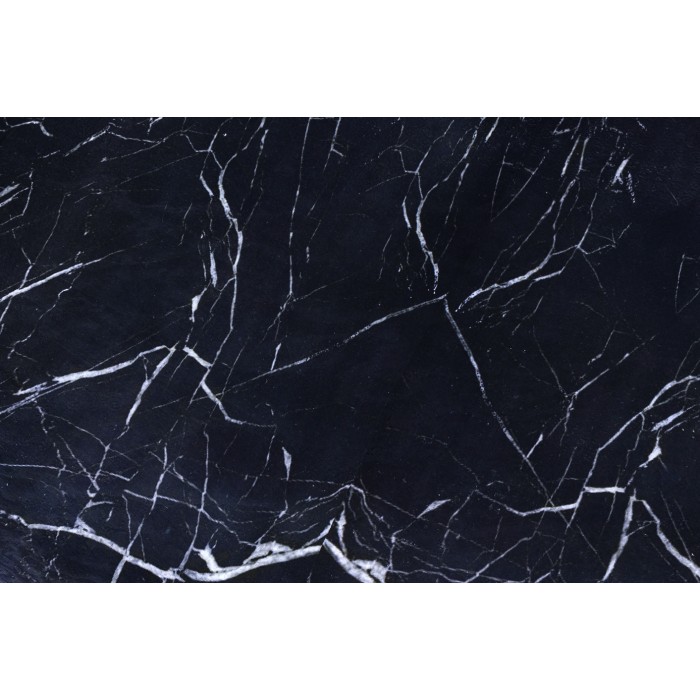 Tavolino GALEA nero effetto marmo - Alluminio design contemporaneo