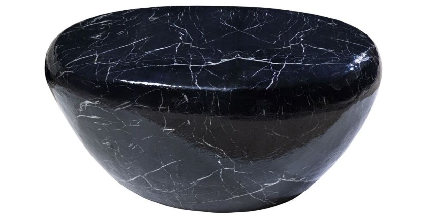 Table basse GALEA noire effet marbre
